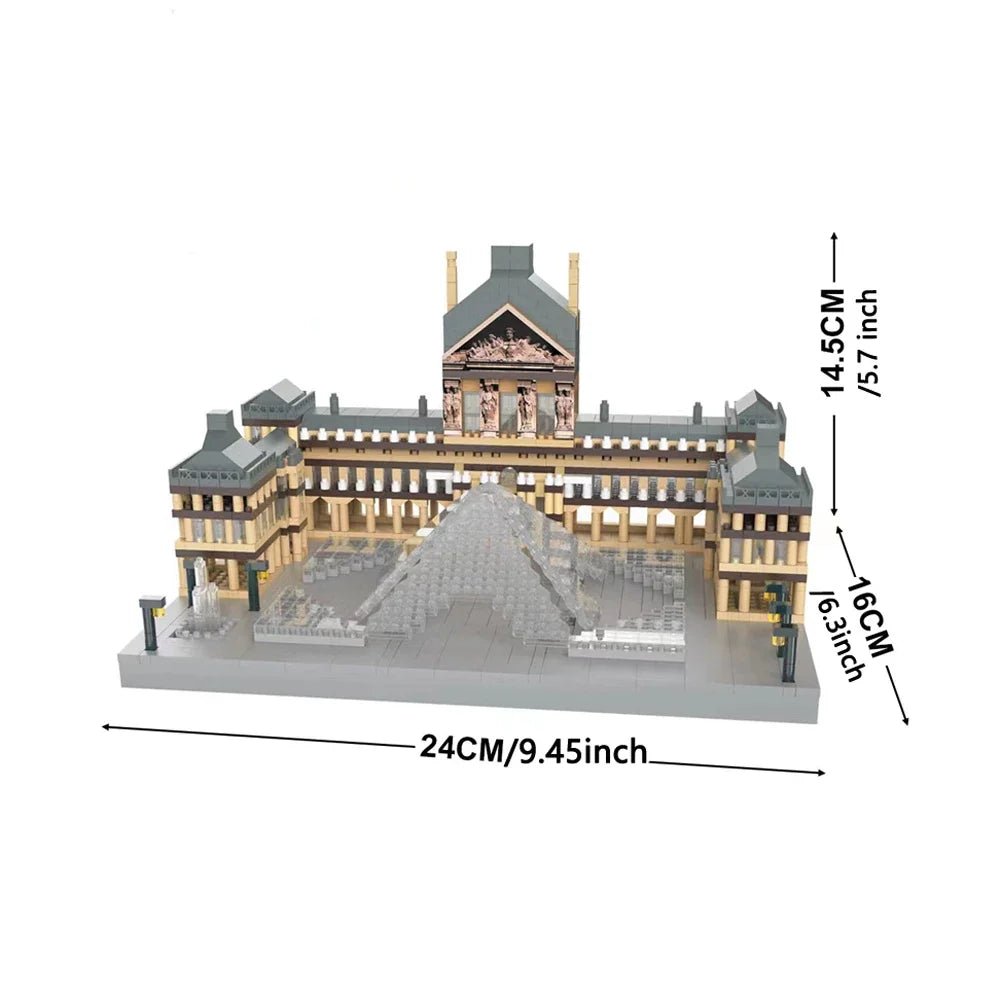 Knew Built Eiffel Tower Micro Mini Block Set Office Decor