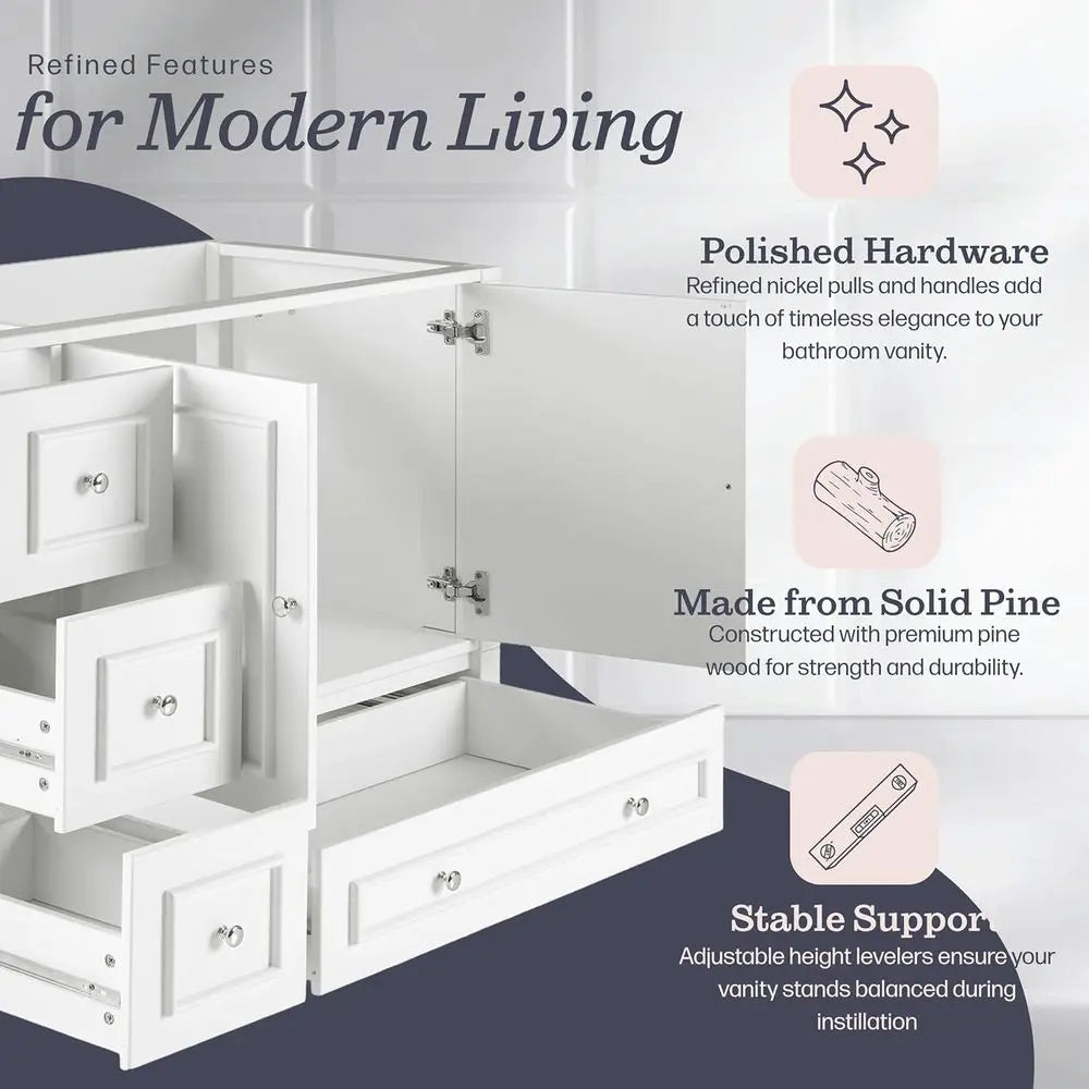 Williamsburg Freestanding Bathroom Vanity Without Sink Soft Close Doors