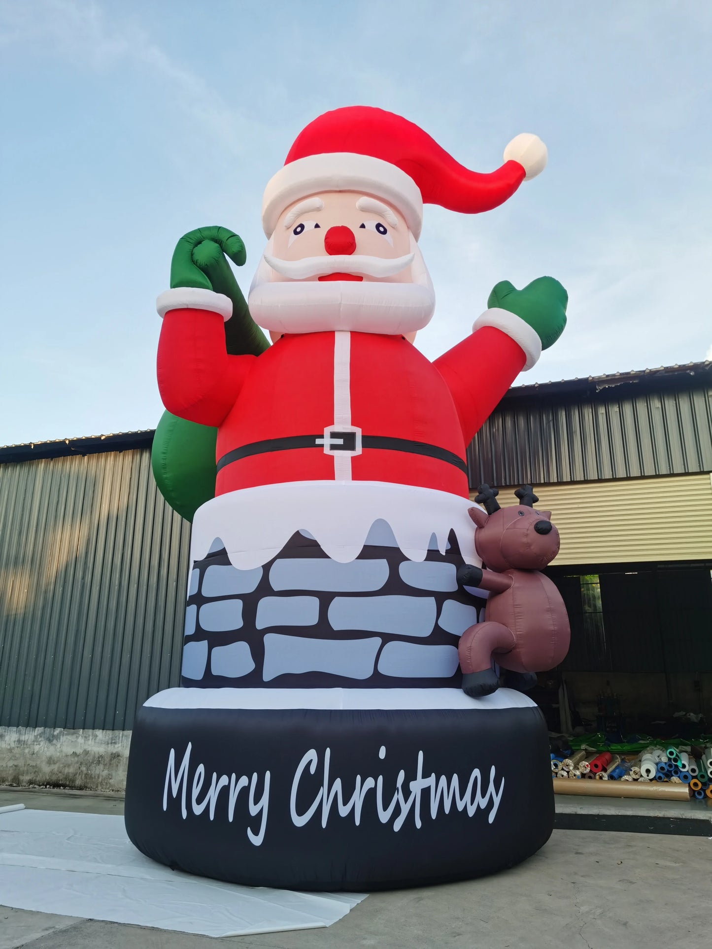 26ft Giant Inflatable Santa Claus Christmas Inflatable Outdoor Decoration For Party Xmas Decorations Inflatable With Accessories