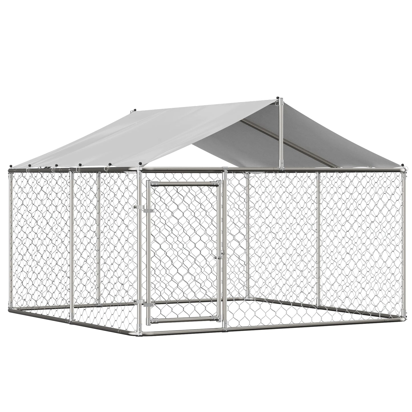 7.5x7.5 ft Outdoor Dog Kennel Large Heavy Duty Shade Dog Pen Playpen Pet Dog Run Enclosure