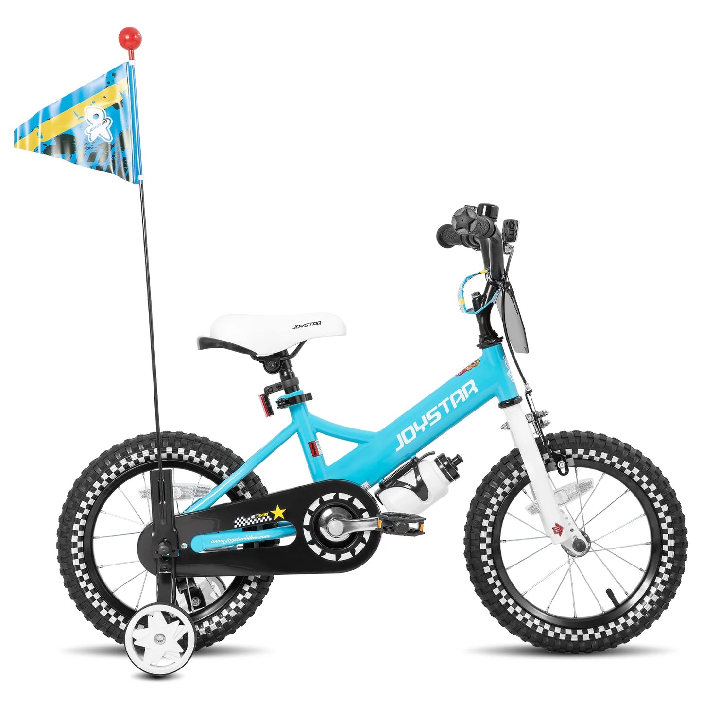 JOYSTAR Kids Bike for Ages 2-7 Years kids, 12 14 16 Inch Girls Bikes with Doll Seat & Streamers, Boys Bike with Flag & Plate