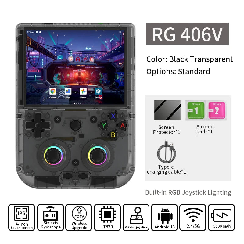 Anbernic RG406V Retro Handheld Game Console With 5500mAh Battery