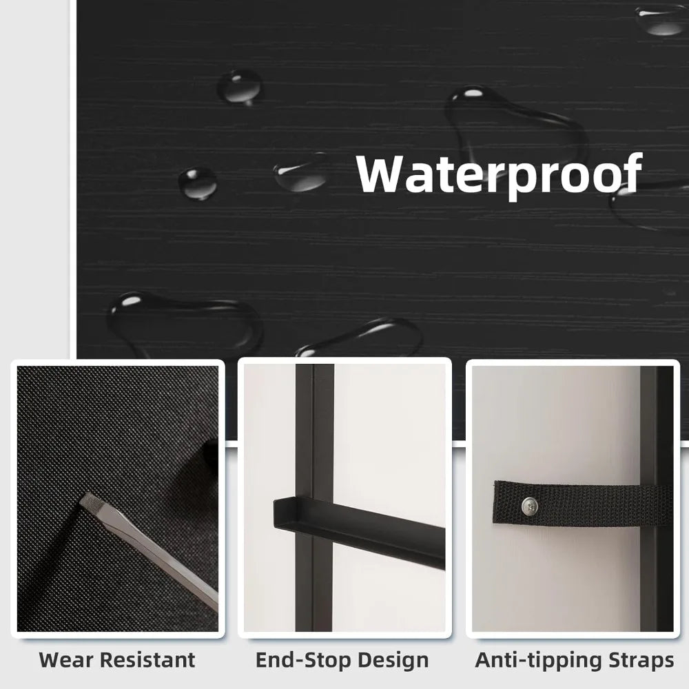 MKDK Somdot Nightstand With 3 Drawers Bedside Table