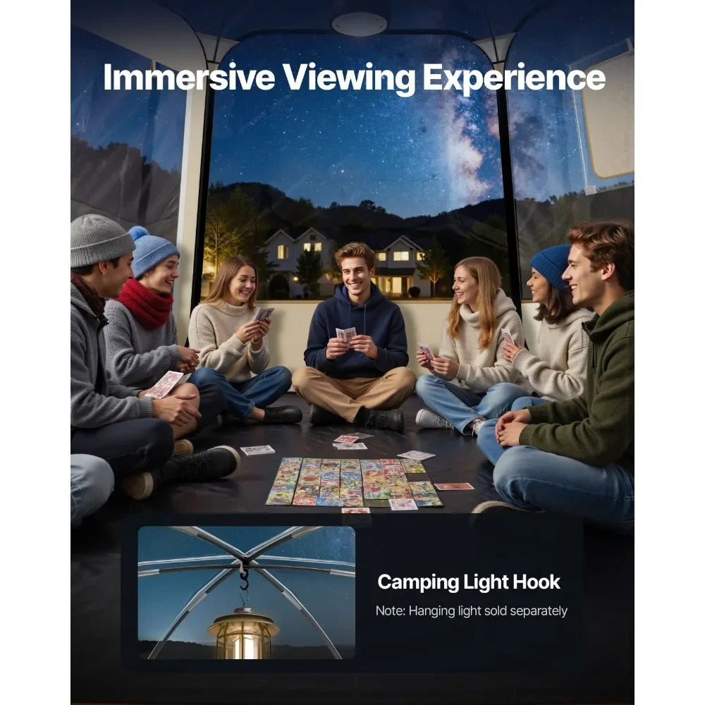 Sports Tent Instant Pop-Up Clear Bubble Weatherproof 4-8 Person