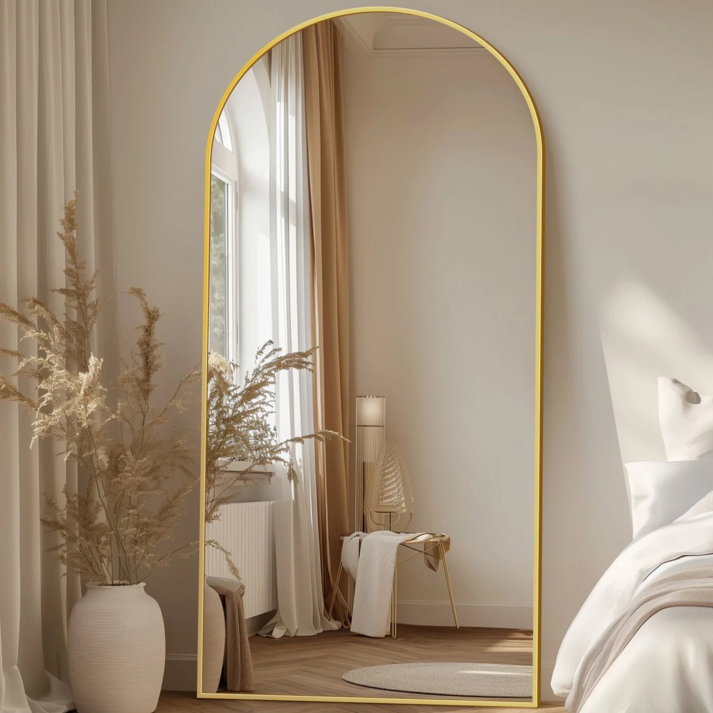 Antok Arch Floor Mirror Freestanding For Bedroom Living Room