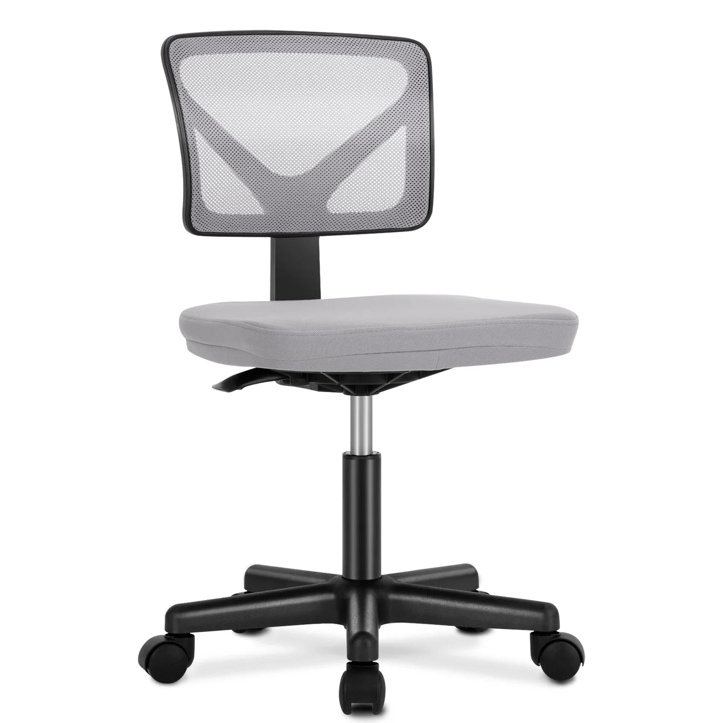 JHK Mesh Lumbar Support Armless Office Chair 360 Swivel