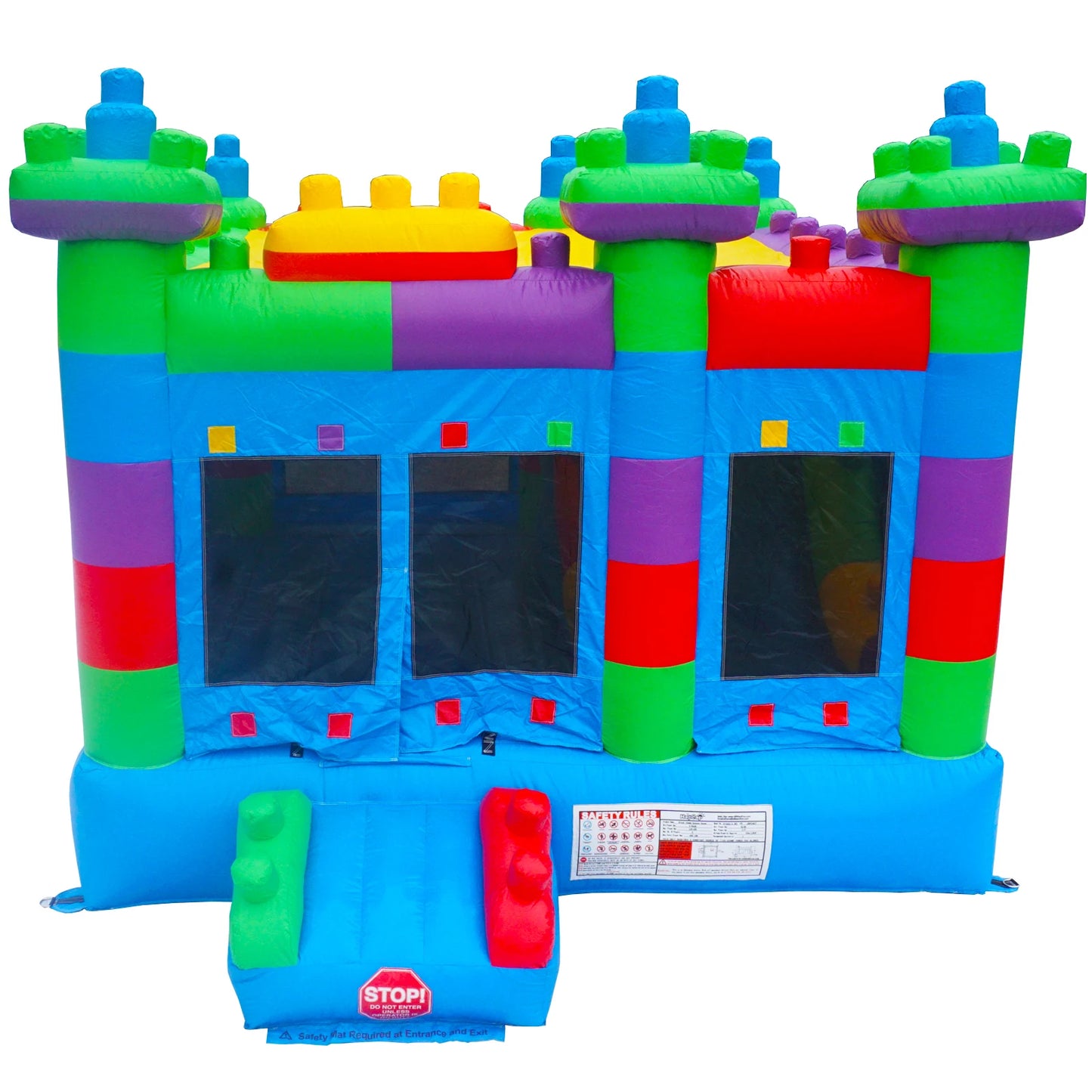 PVC Inflatable Bounce House for Big Kids,Large Jumping House with Built in Slide,Semi-commercial,Outdoor Backyard Birthday Party