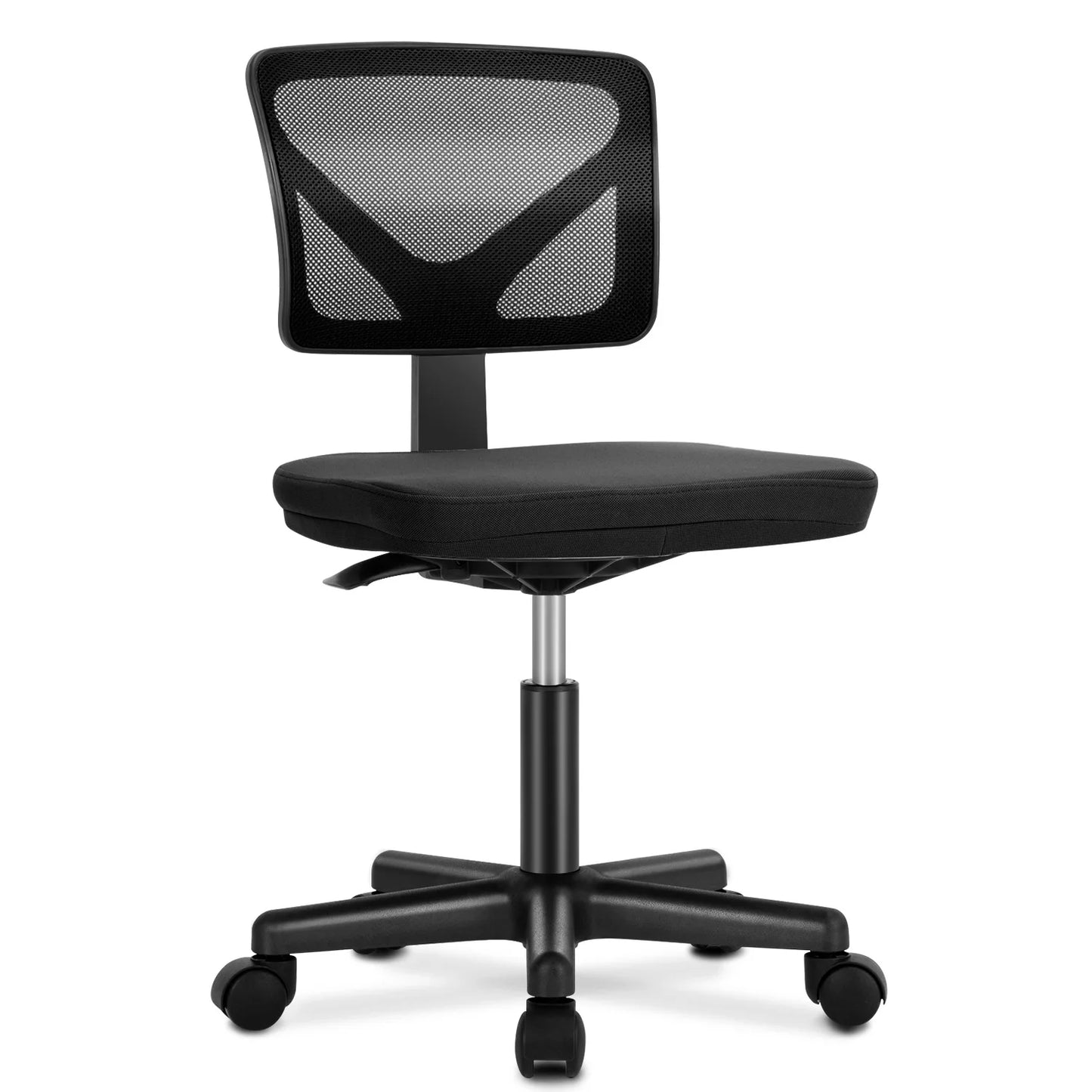 JHK Mesh Lumbar Support Armless Office Chair 360 Swivel