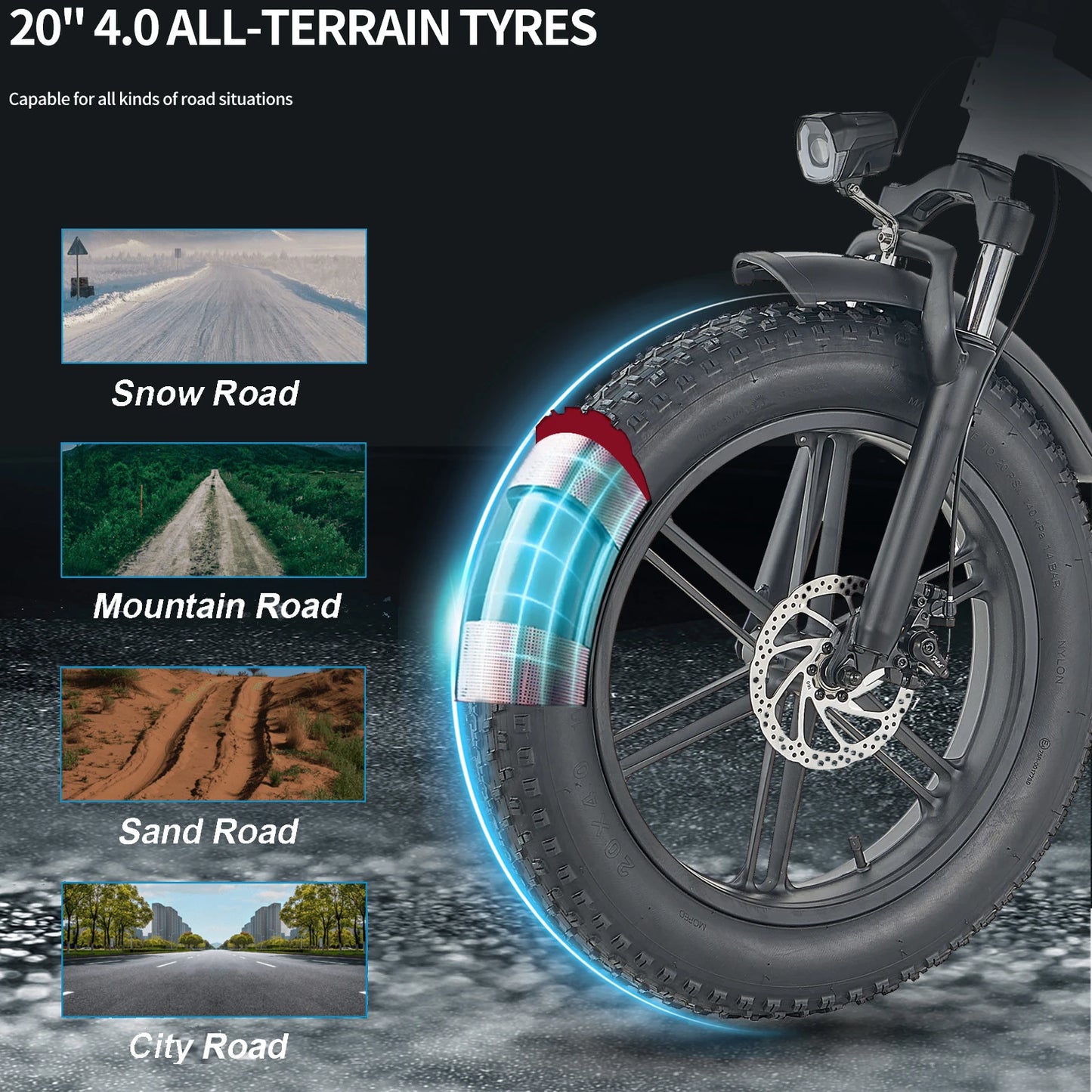 Kickwey L20 Foldable Electric Bike With Removable Battery