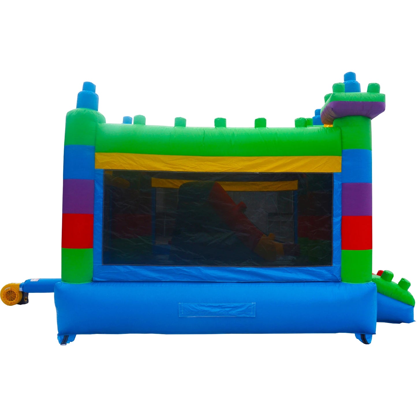 PVC Inflatable Bounce House for Big Kids,Large Jumping House with Built in Slide,Semi-commercial,Outdoor Backyard Birthday Party