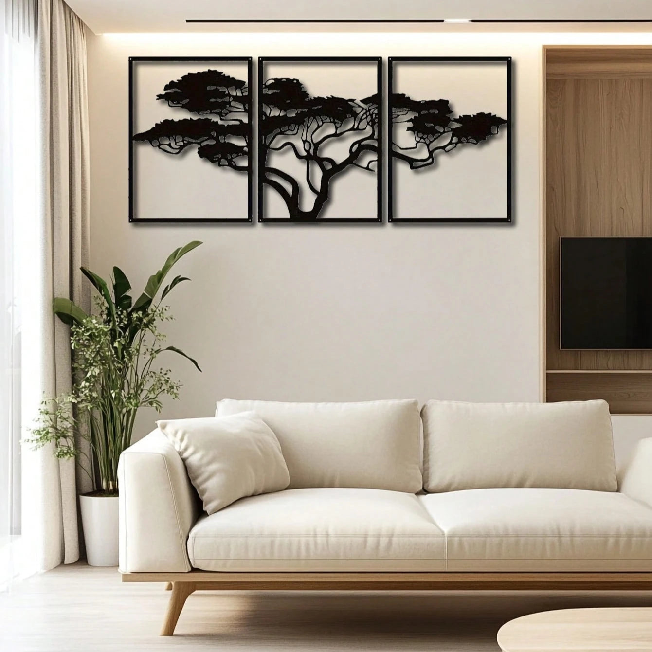 CIFBUY African Baobab Tree Metal Wall Art Tree of Life