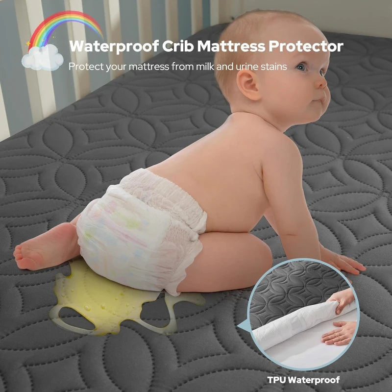 CN Guangdong Waterproof Crib Mattress Protector 2 Pack