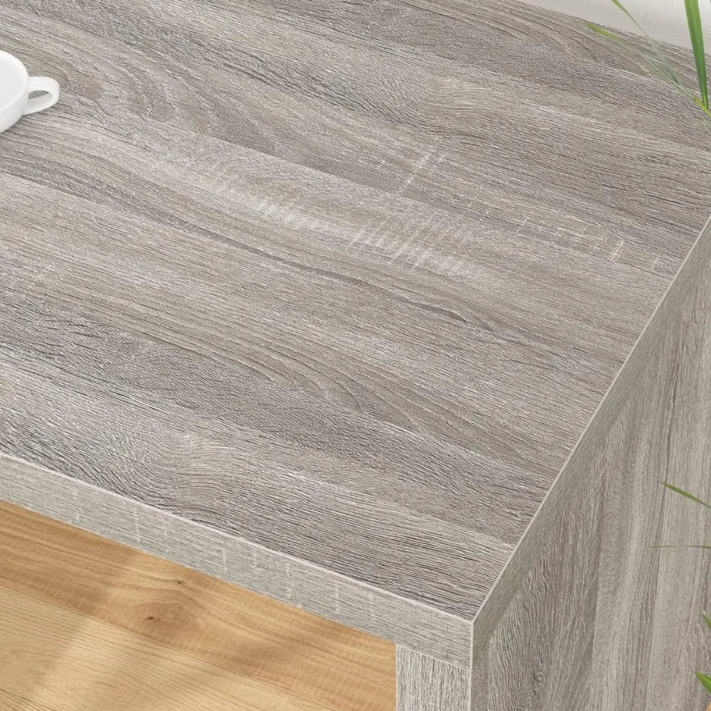 L Shape Desk With Drawers And Storage Cabinet Shelves