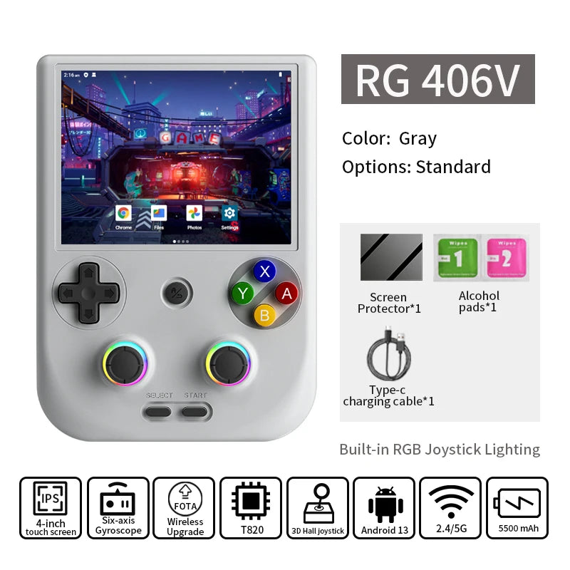 Anbernic RG406V Retro Handheld Game Console With 5500mAh Battery