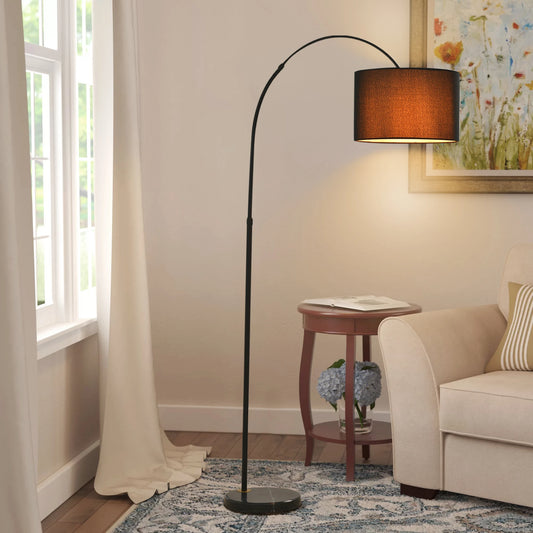 Hignconcerned Arc Floor Lamp Living Room Height Adjustable