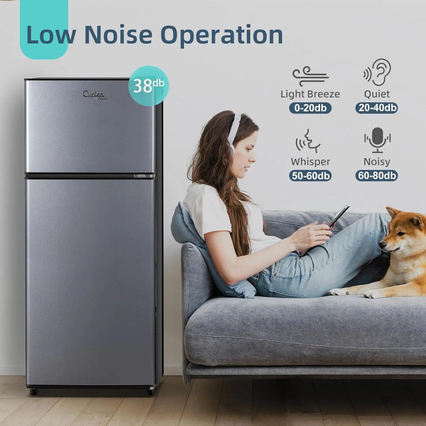 Krib Bling Double Door HighEfficiency Refrigerator Energy Efficient Large Capacity