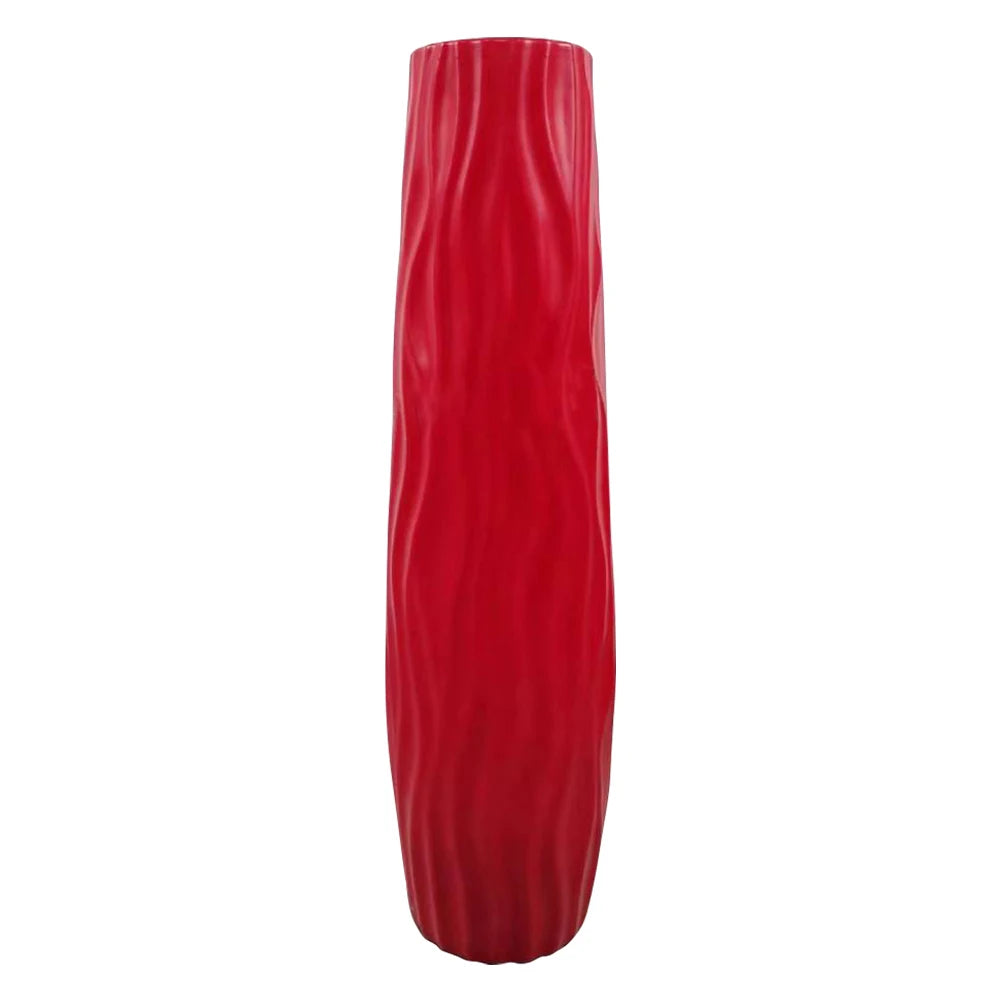 Shunmaii Exquisite Line Textured Floor Standing Vase For Living Room