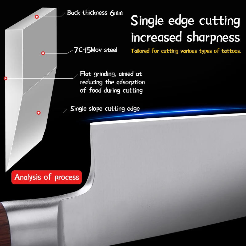 FINDKING Knife 6.5 inch Sushi Deba Kitchen Knife Japanese Sashimi Knife Sour Twig Wood Handle Fish Fillet Slicing Salmon Knife