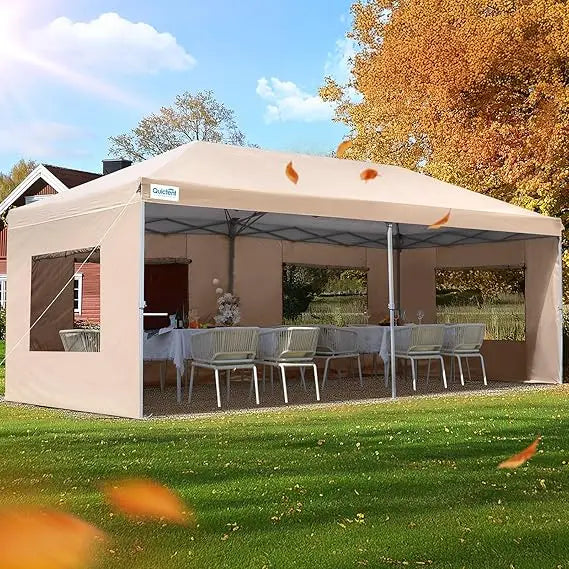 10x20 ft Pop up Canopy with Sidewalls Easy up Canopy Tent Instant Shelter with Windows for Outdoor Event Party