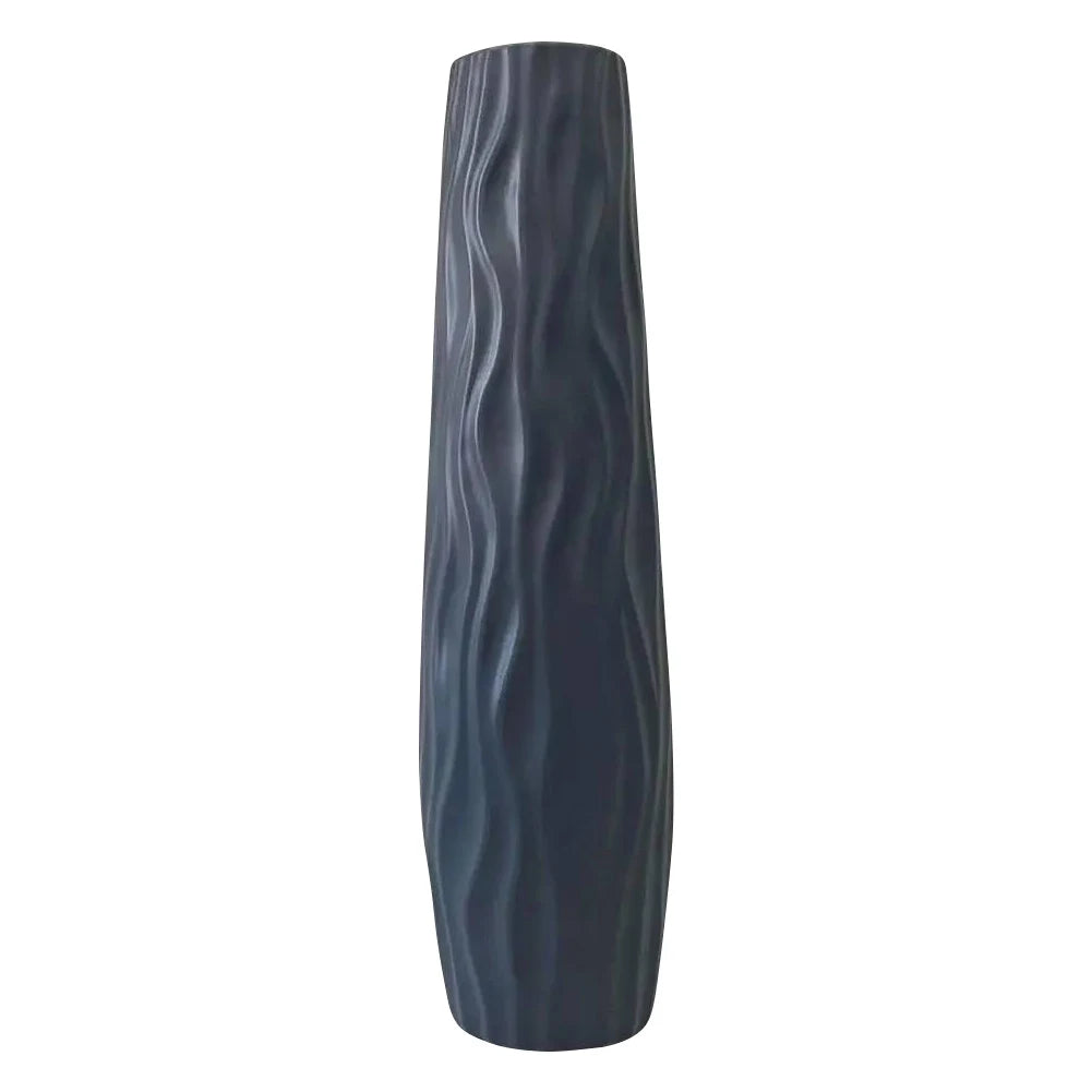Shunmaii Exquisite Line Textured Floor Standing Vase For Living Room