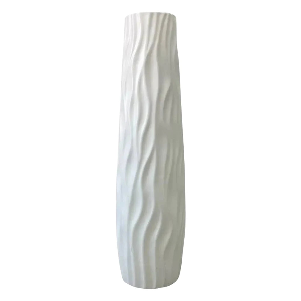 Shunmaii Exquisite Line Textured Floor Standing Vase For Living Room