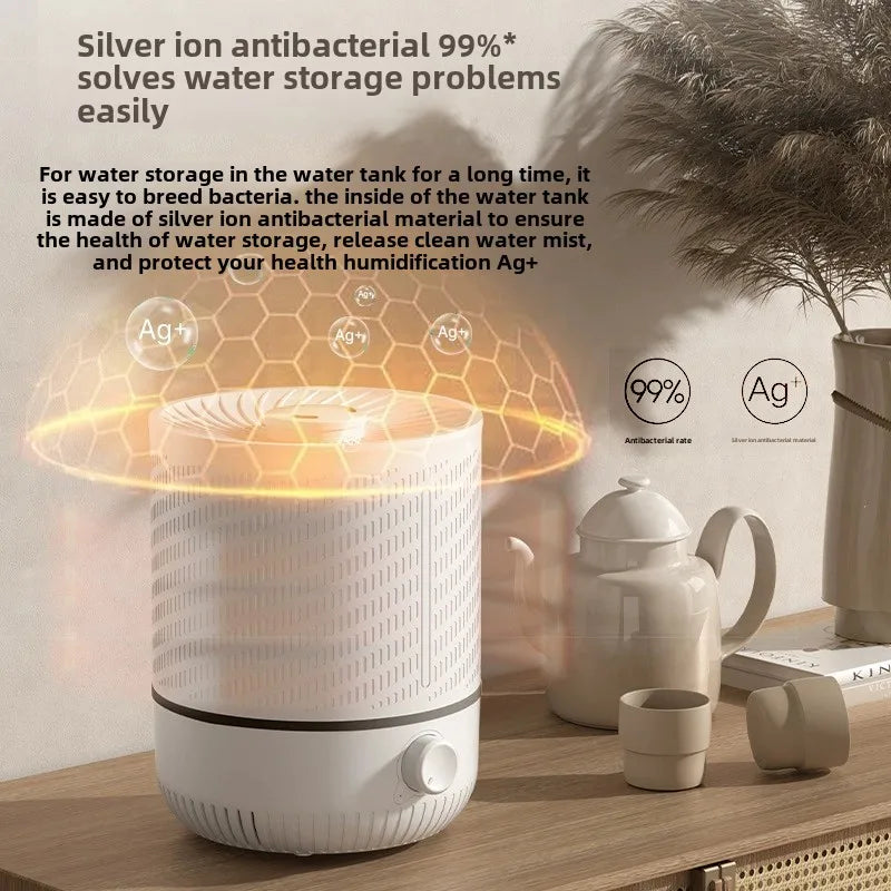 Ultrasonic Humidifier With Auto Shut Off Rotating Mist For Home