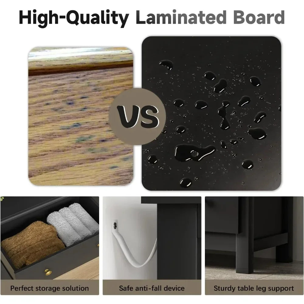 Tongyue Modern 6 Drawer Kids Dresser With Metal Pulls