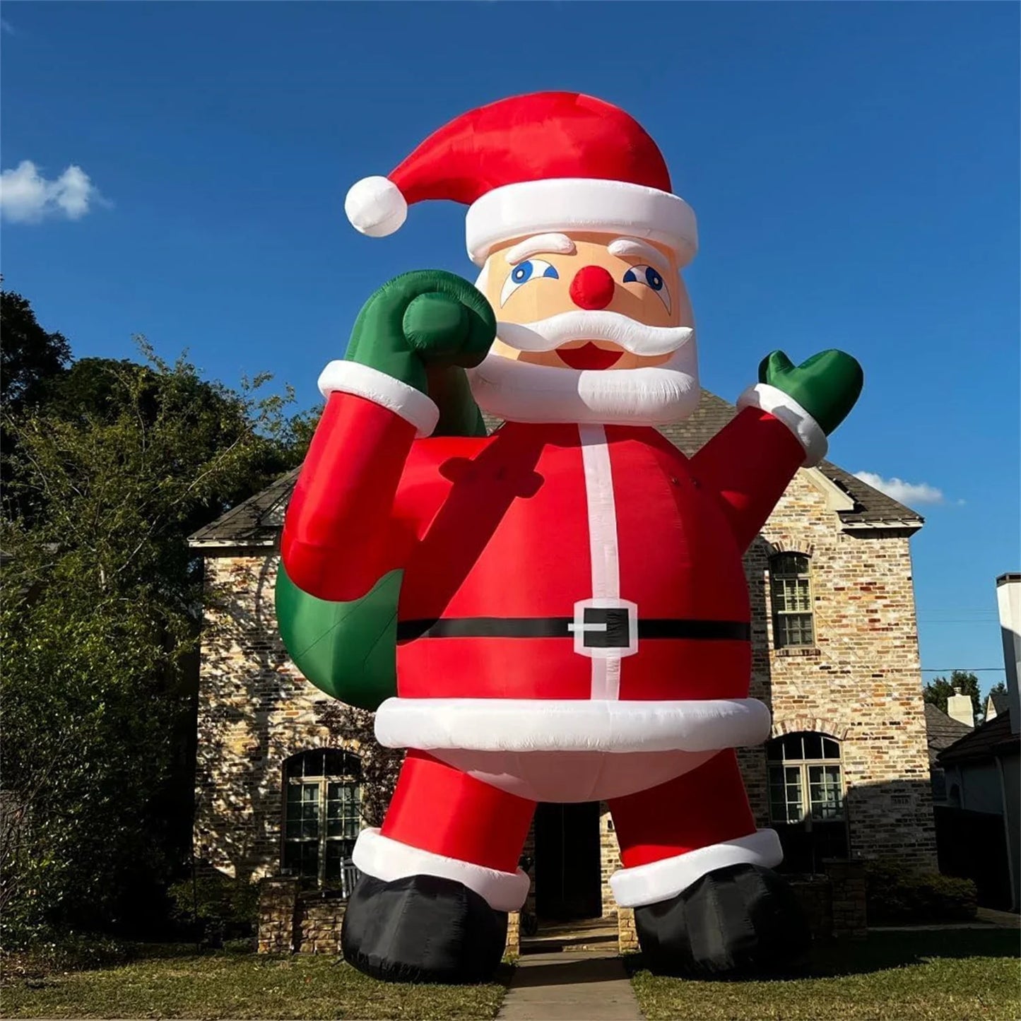 26ft Giant Inflatable Santa Claus Christmas Inflatable Outdoor Decoration For Party Xmas Decorations Inflatable With Accessories