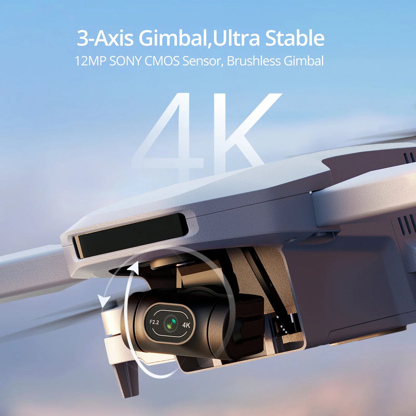 Potensic C0 Mini Drone With 3-Axis Gimbal GPS 6KM 4K