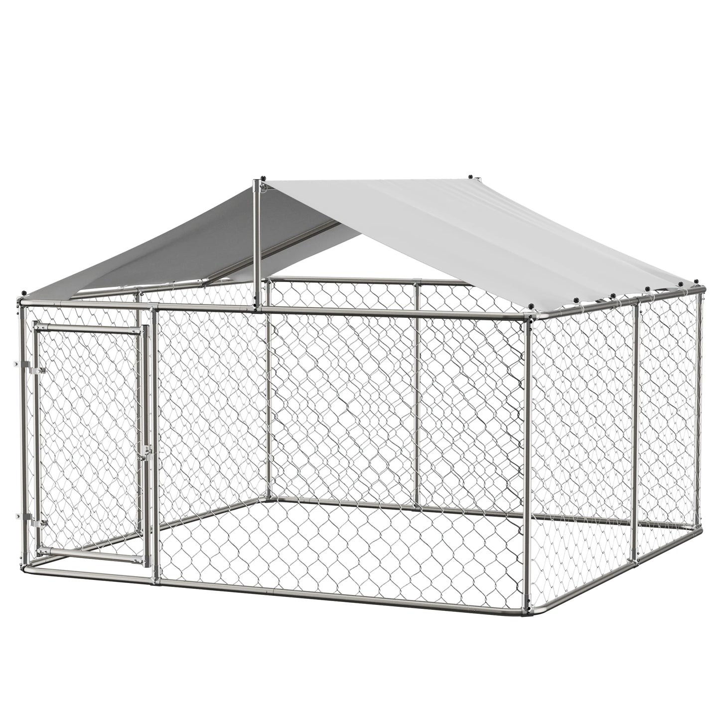 7.5x7.5 ft Outdoor Dog Kennel Large Heavy Duty Shade Dog Pen Playpen Pet Dog Run Enclosure