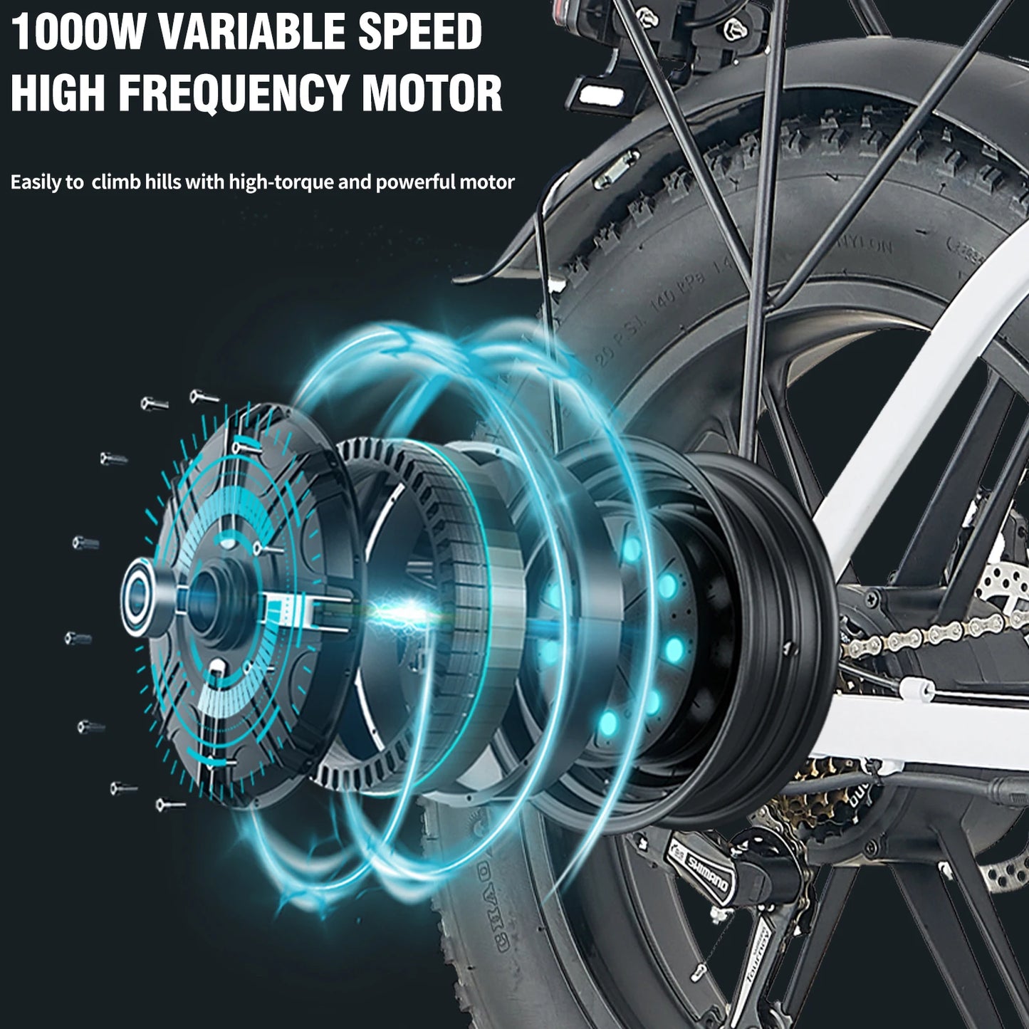 Kickwey L20 Foldable Electric Bike With Removable Battery