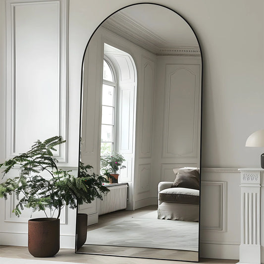 Antok Arch Floor Mirror Freestanding For Bedroom Living Room