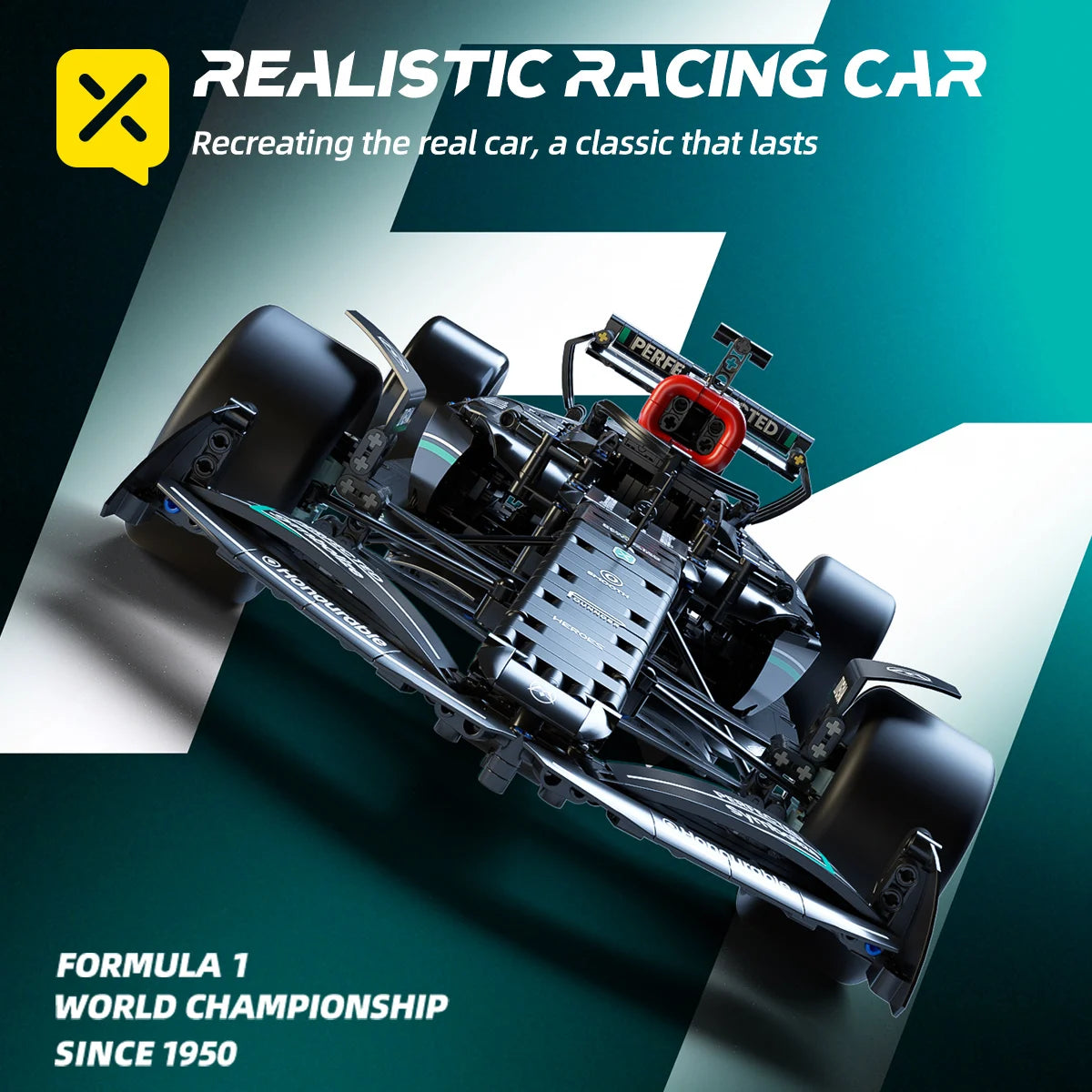 Kbox Formula Racing 1724PCS Building Block Toy Desktop Model