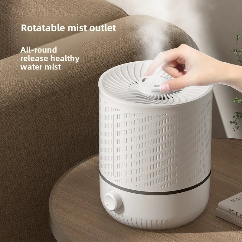 Ultrasonic Humidifier With Auto Shut Off Rotating Mist For Home