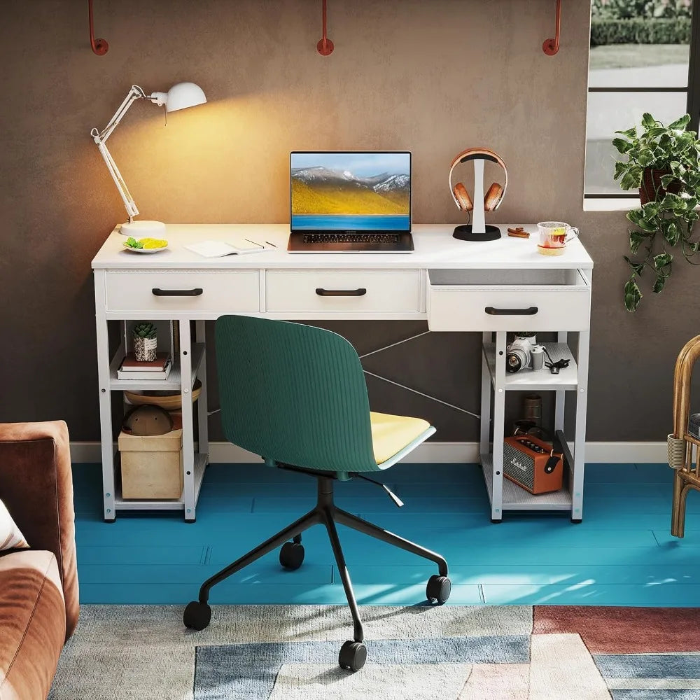 Zhuxiang Modern Office Computer Desk With Fabric Drawers