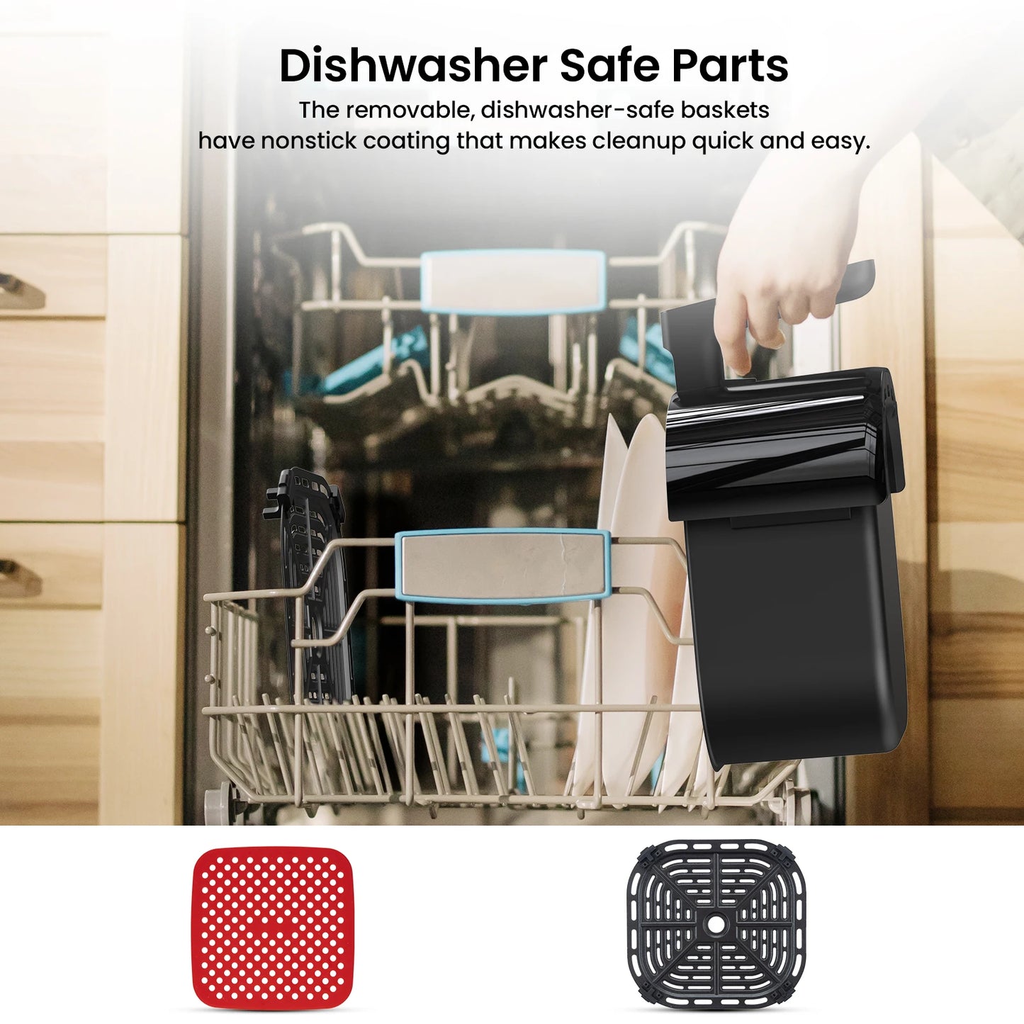 Acekool Air Fryer Oven Combo With 8 Presets And Window