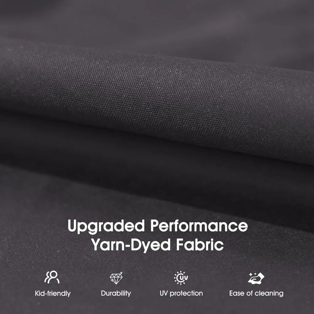 Outdoor Patio Porch Swing with Stand, 3-seat Swing Chair with Adjustable Tilt Canopy All-Weather Steel Frame for Backyard Front