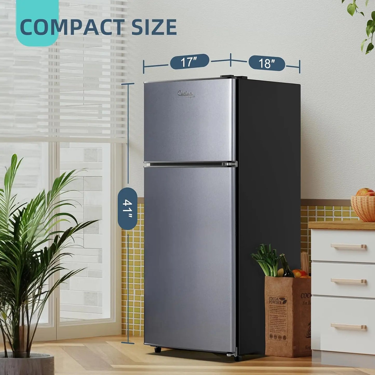 Krib Bling Double Door HighEfficiency Refrigerator Energy Efficient Large Capacity