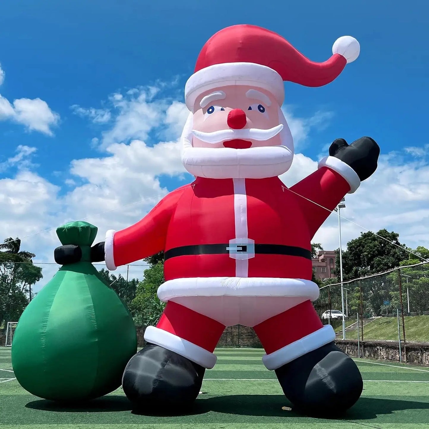 26ft Giant Inflatable Santa Claus Christmas Inflatable Outdoor Decoration For Party Xmas Decorations Inflatable With Accessories
