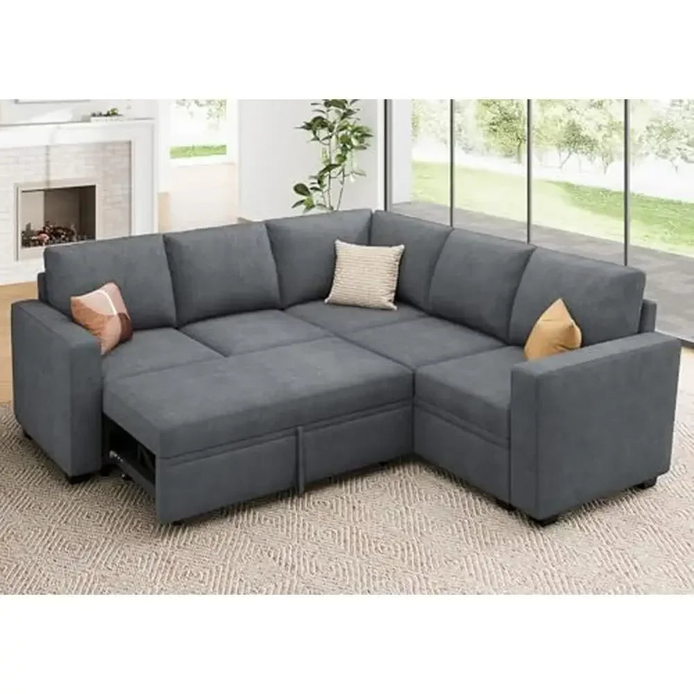 XMSJCN Modular Sleeper Sectional Sofa With Storage