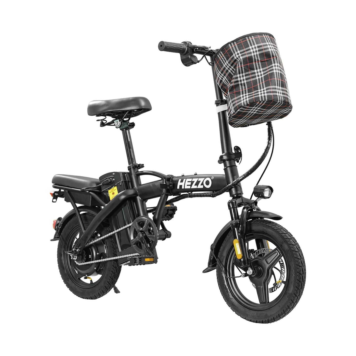 HEZZO Folding Ebike 48V 400W With Basket